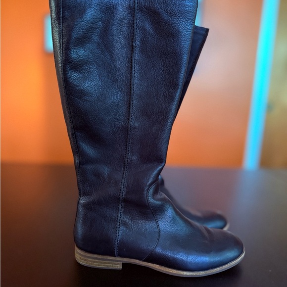 Kork-Ease Tanana Black Leather Knee High Boots - Picture 1 of 6